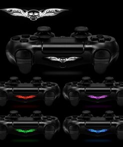 Alternative view of eXtremeRate 30 Pcs/Set Vinyl Reuseable Light Bar Decal for PS4 Controller, Reuseable Lighttight Led Bar Skin Stickers for PS4 Slim Pro Controller A9