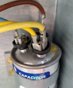 GE Genteq Replacement for Capacitor 30/5 uf 370 volt 97F9833, 370V, 30/5 MFD, Dual Run, Round Capacitor 18 61dJwH BiL