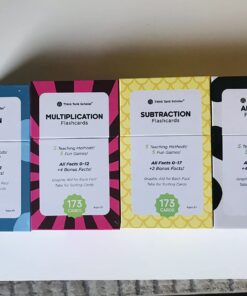 Think Tank Scholar 681 Math Flash Cards & Math Dice (Award Winning) Addition, Subtraction, Multiplication & Division - All Facts & Games - Kids Ages 4+ Kindergarten, 1ST, 2ND, 3RD, 4TH, 5TH, 6TH Grade 2 Dice + Add, Sub, Mult, Div 30 61dKcztZs6L