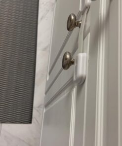 SKYLA HOMES Baby Locks (8-Pack) Child Safety Cabinet Proofing - Safe Quick and Easy 3M Adhesive Cabinet Drawer Door Latches No Screws & Magnets Multi-Purpose for Furniture Kitchen Ovens Toilet Seats 8 Count (Pack of 1) White 35 61dLBkhteaL 1