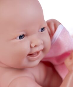 8 piece Layette Deluxe Bathtub Gift Set | JC Toys - La Newborn | 14" Life-Like Smiling Vinyl Newborn Doll w/ Accessories | Pink | Waterproof |Ages 2+ Bath Pink 26 61dLvpOyK1L