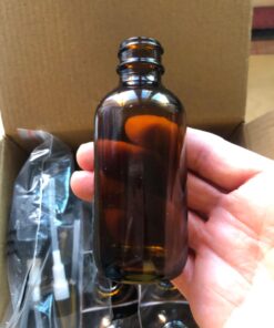 Vivaplex 12, Amber, 2 oz Glass Bottles, with Black Fine Mist Sprayers 22 61dNMZDoNFL