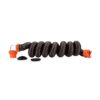 Camco RhinoFLEX 15-Ft Camper/RV Sewer Hose Kit | Features Clear Elbow Fitting with Removable 4-in-1 Adapter & Crafted of Reinforced 23-Mil Polyolefin | Compress for RV Storage and Organization (39770) Frustration-Free Packaging