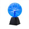 Tradeopia 8 Inch Blue Plasma Ball, Touch and Sound Sensitive, Novelty Lamp, Electric Plasma Ball, Magic Plasma Lamp, Lightning Plasma Ball, Plasma Ball for Decoration, Plasma Globe, Christmas Gift 5 61dOacScoRL