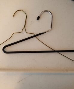 Jeronic Pant Hangers, 20 Pack Steel, Black, 20 Count 75 61dPbF4fjXL