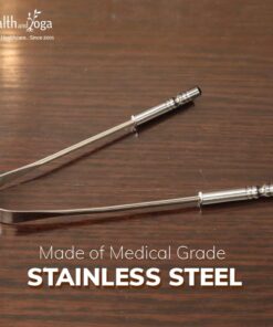 HealthAndYoga(TM) SteloSwipe Tongue Cleaner Scraper - Hygienic Seal-Pack - Surgical Grade Stainless Steel, Non-Synthetic Grip - Sterilizable Metal Tongue Scraper for Adults (1 Pack with Storage Bag) Surgical Steel - 1 Pack 38 61dQHqIrMpL