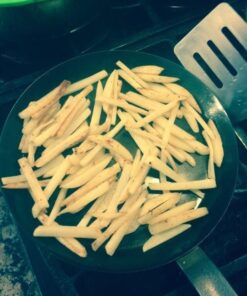 de Buyer Blue Carbon Steel Crepe & Tortilla Pan - 9.5” - Ideal for Making & Reheating Crepes, Tortillas & Pancakes - Naturally Nonstick - Made in France 9.5" 37 61dRBLnpeL 2