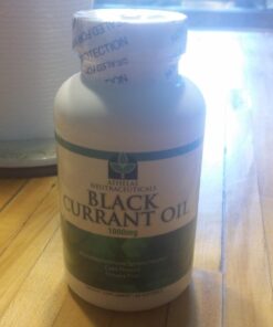 Black Currant Oil 1000mg - Cold Pressed - Hexane Free - High in GLA - Supports Healthy Hair, Skin, and Nails - Assists Menstrual Cycle - Premium Black Currant Seed Oil Softgel Supplement 25 61dSa1VEtJL