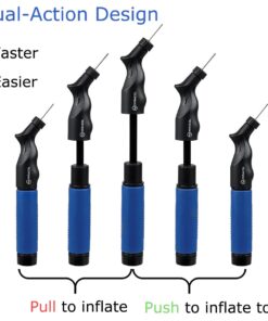 MIRACOL Dual Action Ball Pump with 5 Replacement Needles, Sturdy and Portable Design Air Pumps, Best for Basketball, Soccer, Volleyball, Rugby and Other Inflatables 10 61dSsUiEAtL