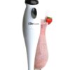 Elite Cuisine EHB-1000X 150 Watt Hand Blender with One Touch Button, White 30 61dT56SszmL