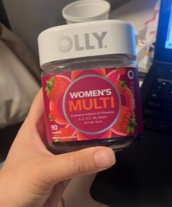 OLLY Women's Multivitamin Gummy, Overall Health and Immune Support, Vitamins A, D, C, E, Biotin, Folic Acid, Adult Chewable Vitamin, Berry, 45 Day Supply - 90 Count (Pack of 1) Gummies 34 61dV3Hp3CFL