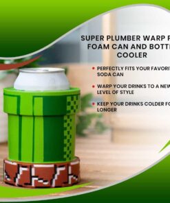 Super Plumber Warp Pipe Foam Can and Bottle Cooler 25 61dZP5DJqVL