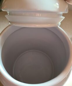 GiftsForYouNow Farmhouse Made with Love Personalized Cookie Jar, 10" Tall & 8" Diameter - Air Tight Ceramic Lid for Freshness, Customize Name on Jar, Hand Washable White Ceramic 13 61dZV1uLoSL