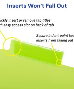 Avery 8-Tab Plastic Binder Dividers with Pockets, Insertable Multicolor Big Tabs, 1 Set (11907) 8 Tab 1-pack 24 61dZYjMf0mL