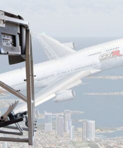 GTR Simulator CRJ Model Flight Simulator Silver Frame with Adjustable Majestic Black Leatherette Seat Flight Simulation Cockpit with Dual Control Mount and Triple | Single Monitor Stand 12 61daWUlp1yL