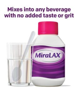 MiraLAX Laxative Powder for Gentle Constipation Relief, #1 Dr. Recommended Brand, 30 Dose Polyethylene Glycol 3350, stimulant-free, softens stool, Red, 1.11 Pound (pack of 1) 8 61db91rZAdL
