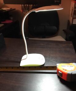 DEEPLITE LED Desk Lamp with Flexible Gooseneck 3 Level Brightness, Battery Operated Table Lamp 5W Touch Control,Compact Portable lamp for Dorm Study Office Bedroom,Eye-Caring and Energy Saving White 1 Pack 57 61dbGa72X8L