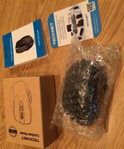 TECKNET Bluetooth Mouse, Wireless Mouse with 6 Buttons, 5 Adjustable DPI Levels, 24 Month Battery Life, Ergonomic Computer Mouse for Laptop, Computer, Mac, PC, Windows, Chromebook, Notebook Grey 56 61dbWDxbiGL