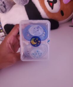 MAM Night Pacifiers , MAM Pacifiers 6+ Months, Best Pacifier for Breastfed Babies, Glow in the Dark Pacifier, Baby Boy Pacifier, 6-16 (Pack of 2) 47 61dcfqaRgVL