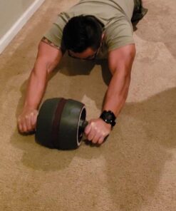 Perfect Fitness Ab Carver Pro Roller Wheel With Built In Spring Resistance, At Home Core Workout Equipment, Red 32 61dch FIIBL