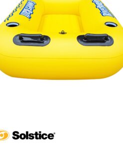 SOLSTICE Super Chill Inflatable River Raft Float Tube Series 1-6 Person With Cupholders Cooler Mesh Bottom Backrest Grab Handles Tie On Rope For River Lake Ocean Pool Floating Snow Heavy Duty Material Floating Cooler Raft 17 61dclItJjQL