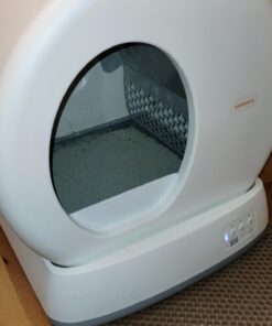 Meowant Self-Cleaning Cat Litter Box, Intelligent Radar Safety Protection Automatic Cat Littler Box for Multiple Cats, Large Capacity/Isolation Odor/APP Control Smart Cat Litter Box with Mat & Liner Gray 38 61dcml6w9ZL