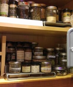 Simple Houseware Wall Mounted Spice Rack, Silver, Set of 2 48 61dfod05JL