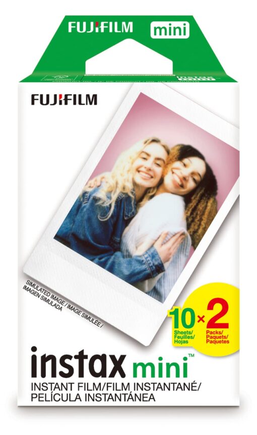 Fujifilm Instax Mini Instant Film Twin Pack (White), 20 photos White