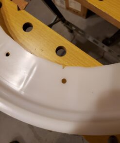 Eagle 20 Gallon Salvage Barrel Drum with Metal Ring Lever-Lock Lid, 21" Height, 21" Diameter, Blow-Molded HDPE, Yellow, 1654 46 61dgIGr9PxL