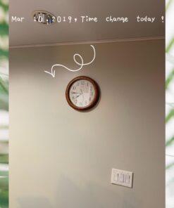 Seiko Wall Clock Quiet Sweep Second Hand Dark Brown Solid Oak Case 8 61dgR1qX8LL