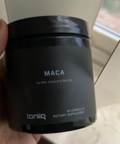 Toniiq 10,000mg 20x Concentrated Extract - Single Origin Wildcrafted Maca Root Capsules - Ultra High Strength - Highly Purified Peruvian Maca Root Powder - Black, Red and Yellow Maca Complex 30 61diQedvw6L