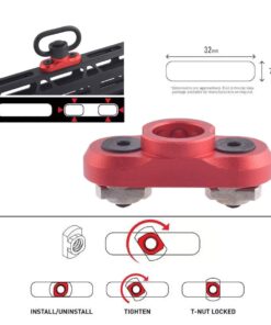 Alternative view of JIALITTE Mount Standard QD Swivel 1.25 Inch Adapter for Mlok Rail System (Red)