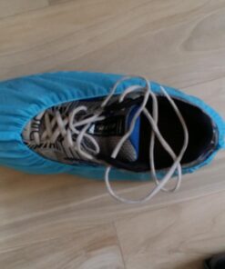 Cleaing Disposable Boot & Shoe Covers Non Slip 100 Pack (50 pairs) for Indoors Fit Shoe Sizes Women's 7 to Men's 12 Large / 50 Pairs 32 61djLlJQtFL