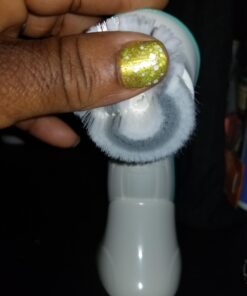 TOUCHBeauty Facial Cleansing Brush Electric, Face Cleansing Brush with Stand, 3 Brush Heads, 2 Speeds, IPX5 Waterproof, Battery-Powered, Suitable for All Skin Types, TB-0759D White 26 61dkePoKx L