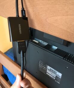 UGREEN HDMI to VGA, HDMI to VGA Adapter Connector(Female to Male) with 3.5mm Audio Jack Compatible with Monitor, PC, Xbox, TV Stick, Raspberry Pi, Nintendo Switch, Roku, Computer, Laptop 27 61dmiCNZe0L