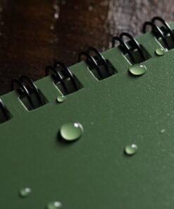 Rite In The Rain Weatherproof Top Spiral Notebook, 4" x 6", Green Cover, Universal Pattern, 3 Pack (No. 946-3) 21 61dnaki rL