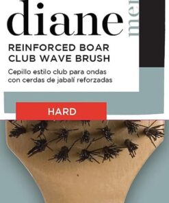 Diane Reinforced Boar Bristle Club Wave Brush for Men and Barbers – Hard Bristles for Thick to Coarse Hair – Use for Detangling, Smoothing, Wave Styles, Restore Shine and Texture 15 61dpFxgPToL