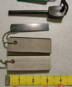 SE Waterproof Magnesium Firestarter Kit - Compact 2-in-1 Fire Starter with Flint, Serrated Striker, and Detachable Chain for Camping, Hiking, Survival, and Emergency Preparedness FS374 3" x 1" 24 61dqSgi7jWL