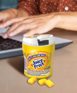 Juicy Fruit Gum (4 Pack) Original Bubble Gum Chewing Gum Bulk Pack, 40 piece Bottle 40 Count (Pack of 4) 11 61dri8deTGL