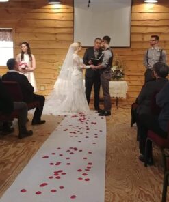 BLUE PANDA 3 x 50 Ft Leaf Imprint White Aisle Runner for Wedding Ceremony, Receptions, Indoor and Outdoor Banquets, Prom Nights 38 61drpK8l3IL