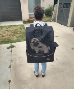 Pet Gear I-GO2 Roller Backpack, Travel Carrier, Car Seat for Cats/Dogs, Mesh Ventilation, Included Tether, Telescoping Handle, Storage Pouch 22.0"L x 13.5"W x 16.0"H 43 61dttlRYnaL