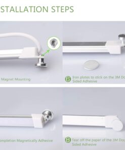 Qooltek Portable USB 60LED 7W Reading Strips Craft Light Eye-Care LED Desk Reading Lamp with Cool and Warm White Color Light Great for Craft Table, Pianos, Reading, Work Tables,DJ's, Music Stands 45 61dwMjajF4L