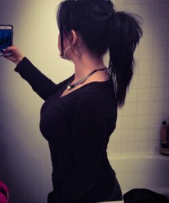 Onedor 15" Synthetic Fiber Curly Ponytail Hair Extension hairpiece with Clip-in Jaw Clips, Dual-Use Hair Extensions (1#-Black) 1#-Black 17 61dyg550RJL