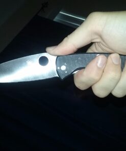 Spyderco Resilience Folding Pocket Knife with 4.20" 8Cr13MoV Stainless Blade and G-10 Handle - PlainEdge - C142GP 53 61e y3DIZWL