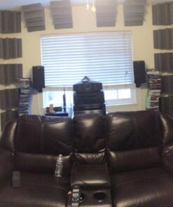 Foamily 12 Pack- Acoustic Panels Studio Foam Wedges 1" X 12" X 12" 36 61e2UWVfh3L