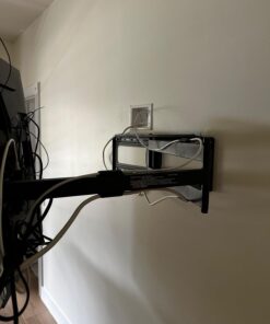 PERLESMITH Long Arm TV Wall Mount for 37-84 inch TVs, Full Motion TV Mount with 42.72 inch Extension Articulating Arm Swivel and Tilt, Max VESA 600x400mm, Holds up to 132 lbs, 16”,18”, 24” Studs 35 61e3 3qJydL