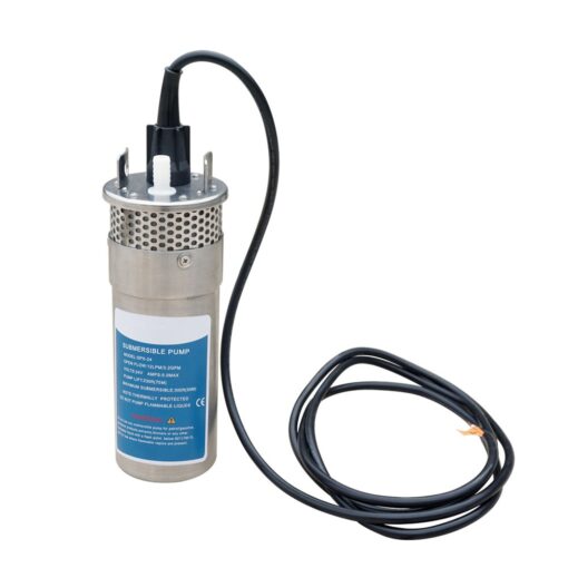 Amarine-made 24V DC Submersible Deep Well Water Pump 3.2GPM 4" / Alternative Energy Solar Battery Powered with Stainless Steel Shell-Max Lift 230 Ft, Max Submersion 100 Ft A