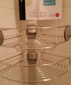 simplehuman Corner Shower Caddy, Stainless Steel and Anodized Aluminum 48 61e470sUQL