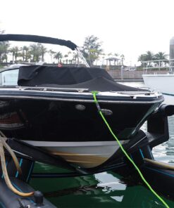 Obcursco PWC Dock Lines Boat Dock Lines 1/2” x (7ft & 14ft), Jet Ski Dock Line Mooring Line Dock Tie Pontoon Accessories for Waverunner, Kayak Tow Line with 316 Stainless Steel Clip (Green & Yellow) Green/Yellow 15 61e489hMRCL