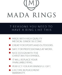 Mada Rings Silicone Wedding Rings Bands Designed for Active Lifestyles — Hypoallergenic, Medical-Grade Silicone — Perfect for Men Blue 13 (22.2mm) 7 61e8e1jDBSL